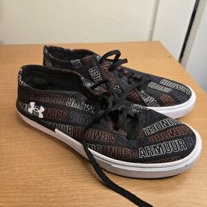 Under Armour Black and Red Sneakers